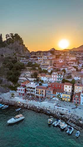 Sunset in Parga, Greece