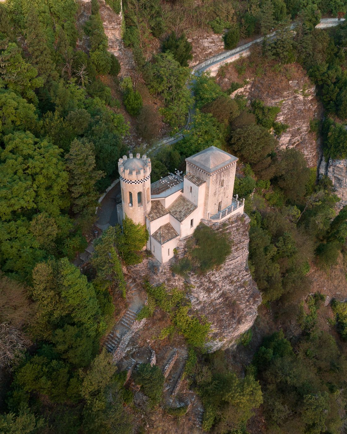 The Norman castle in Erice, Italy