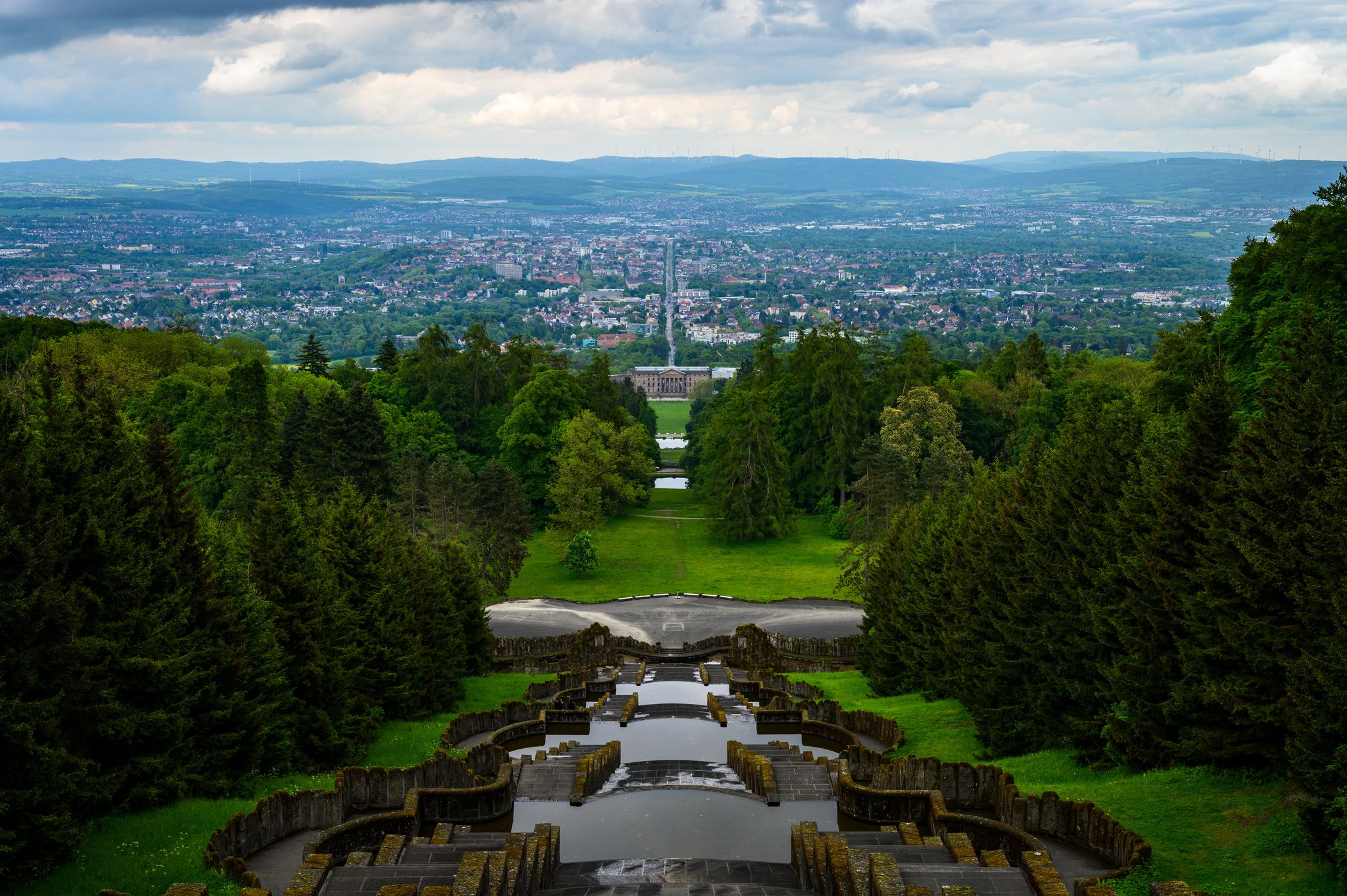 The Wasserspiele in BergparkWilhelmshöhe, Kassel, Germany