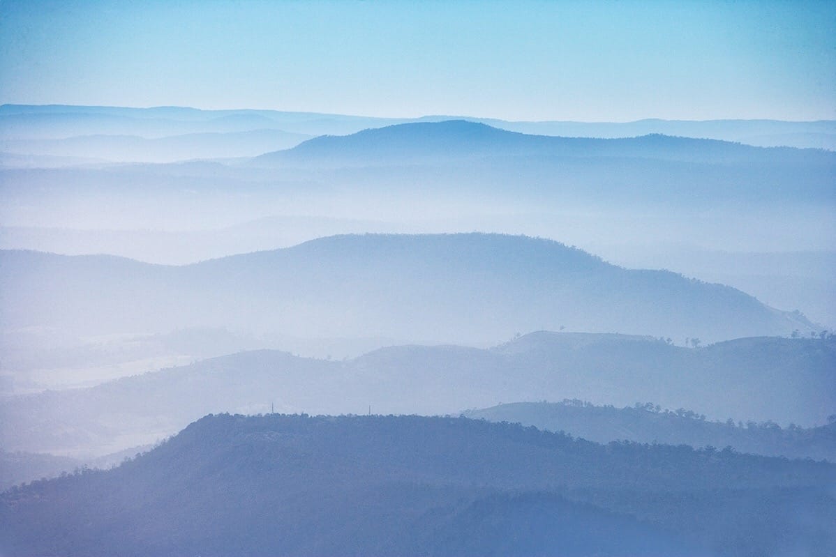 Through the clouds Mt Wellington, Hobart, Tasmania, Australia