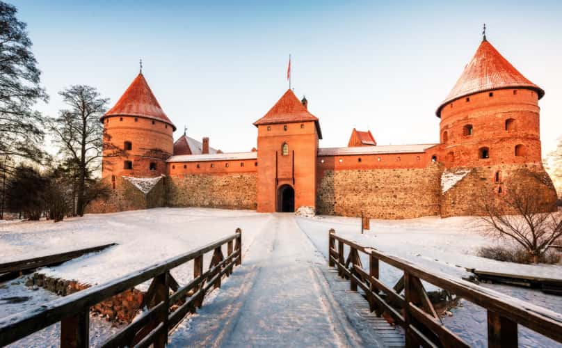 Trakai Water Castle in Lithuania