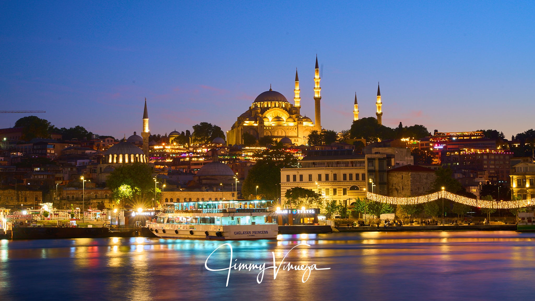 View from Galata Bridge, Istanbul, Turkey (Türkiye)