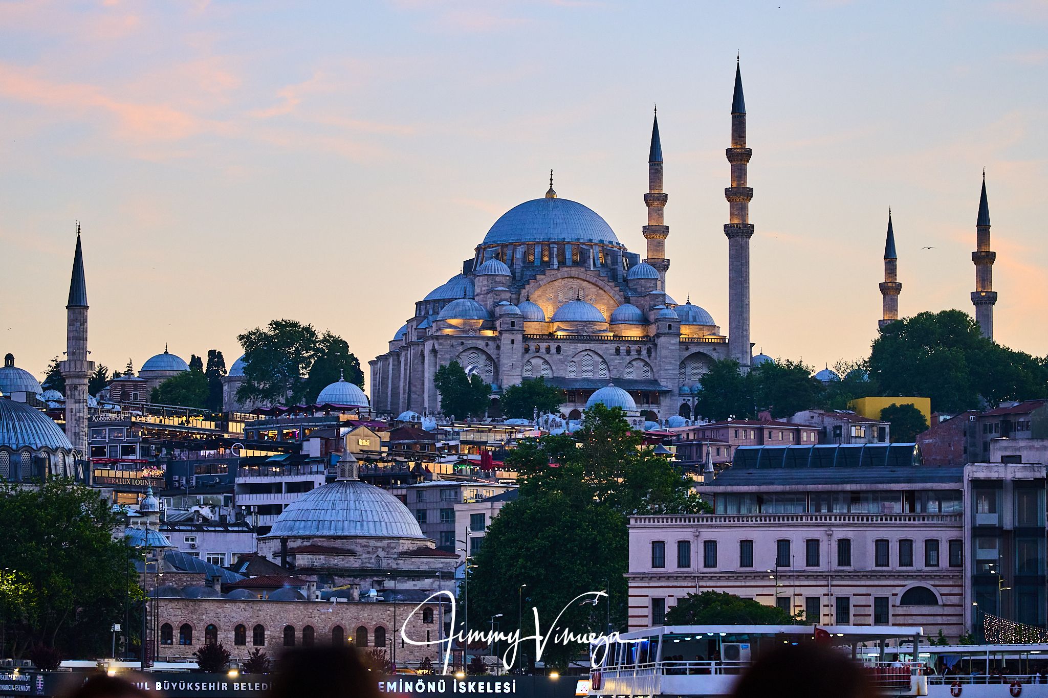 View from Galata Bridge, Istanbul, Turkey (Türkiye)