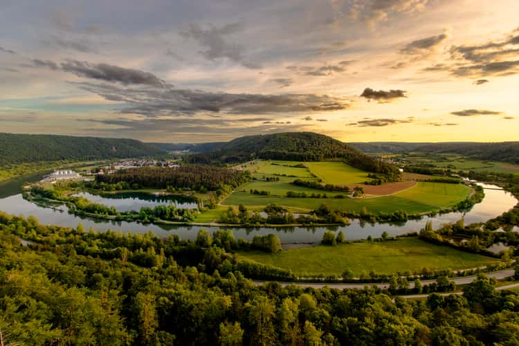 View point Falkenhorst close to Gundlfing