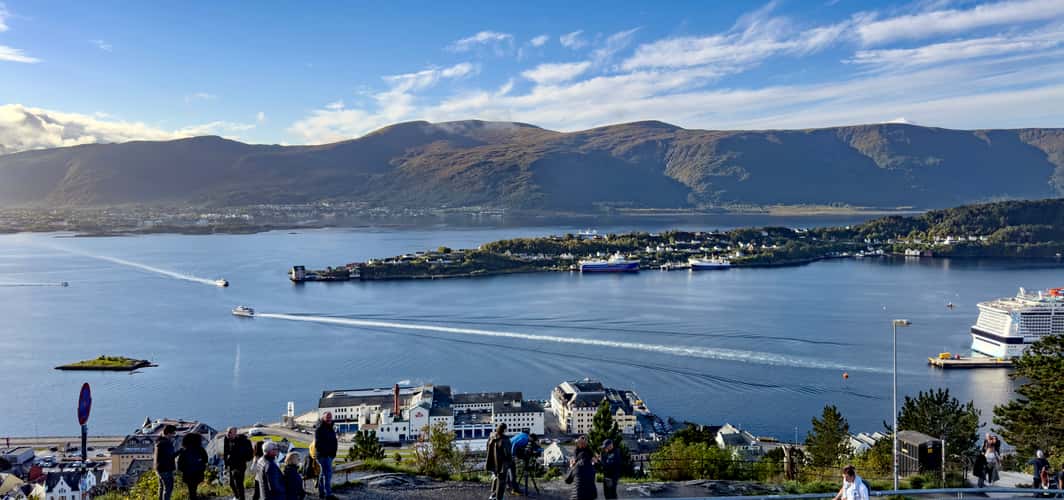 Views over Ålesund from Fjellsua Viewpoint