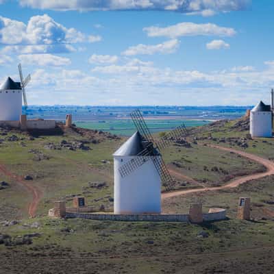 Windmills at Herencia (drone), Spain