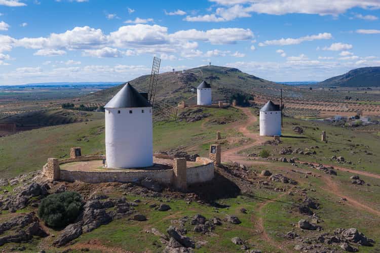 Windmills at Herencia (drone)