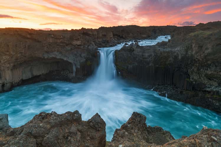 Aldeyjarfoss Waterfall