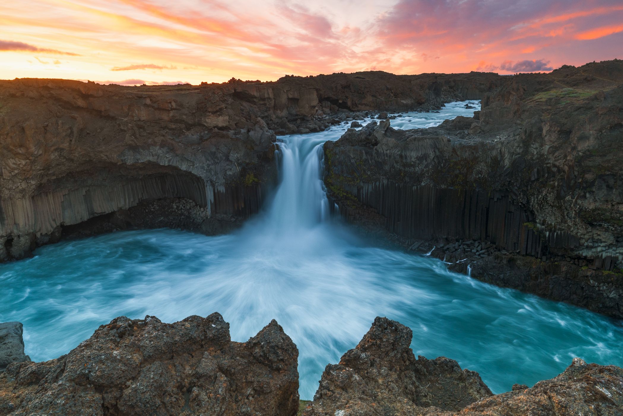Aldeyjarfoss Waterfall, Iceland