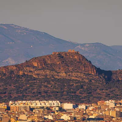 Almenara town distant view, Spain