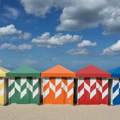 Beach cabins from Malo-les-Bains, France
