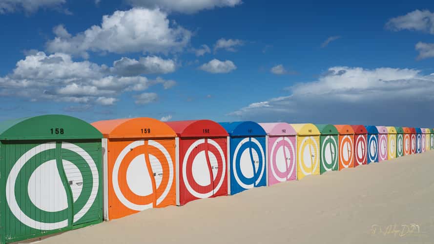 Beach cabins from Malo-les-Bains