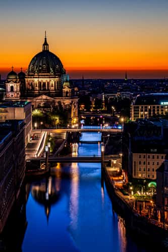 Berlin Skyline from Fischerinsel Skyscraper