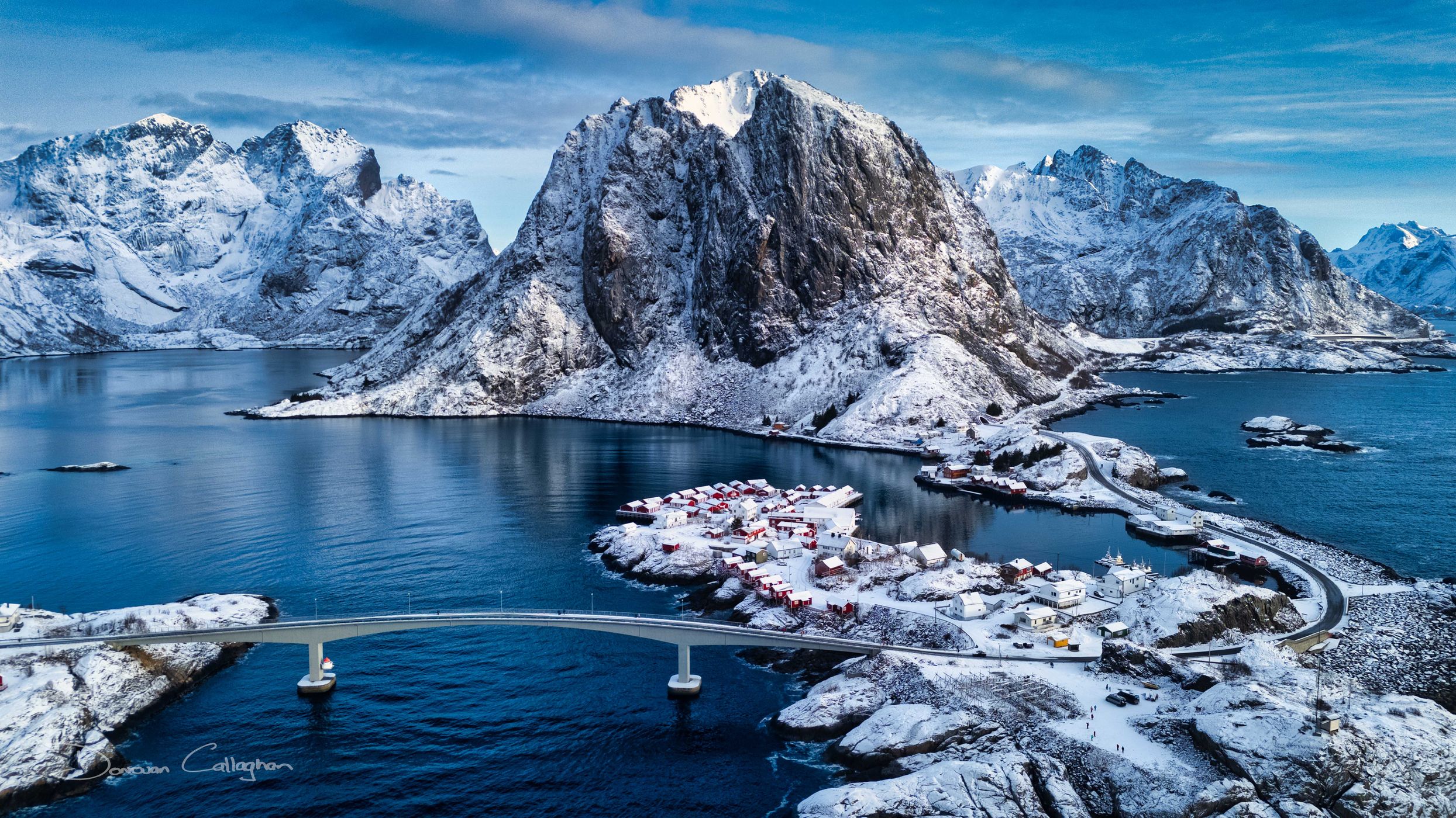 Bird View of Hamnøya, Lofoten, Norway