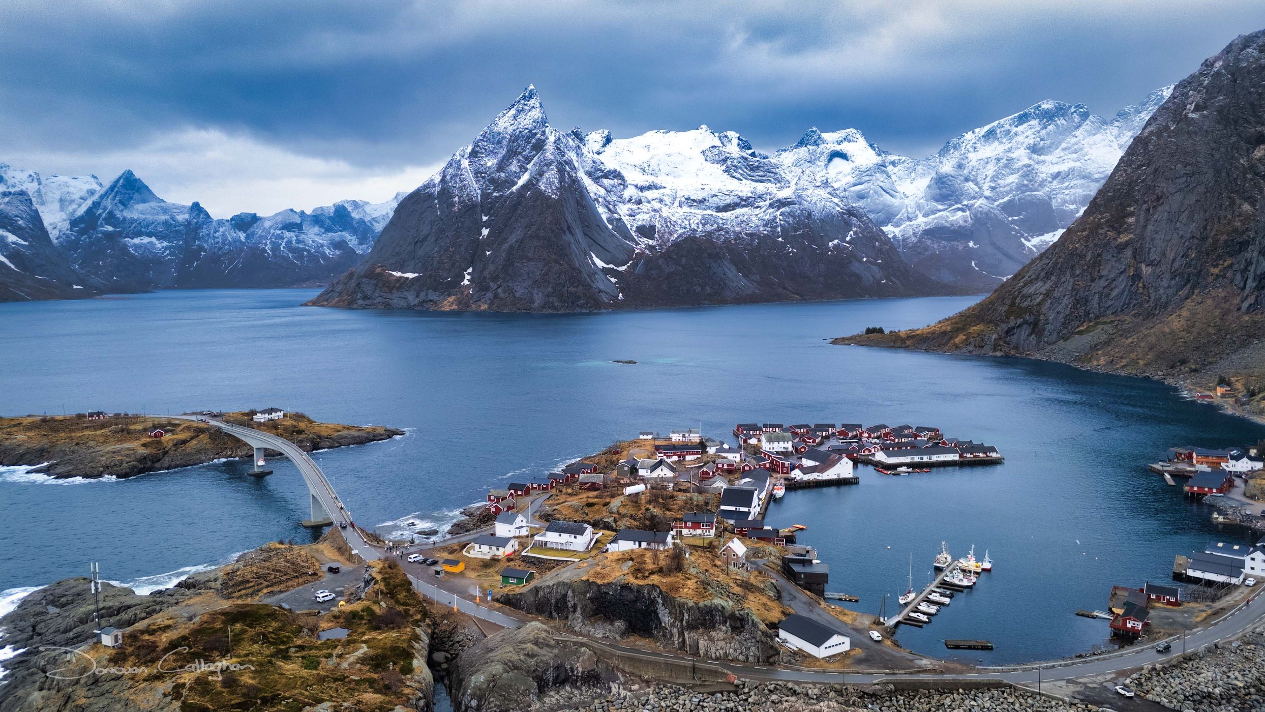 Bird View of Hamnøya, Lofoten, Norway
