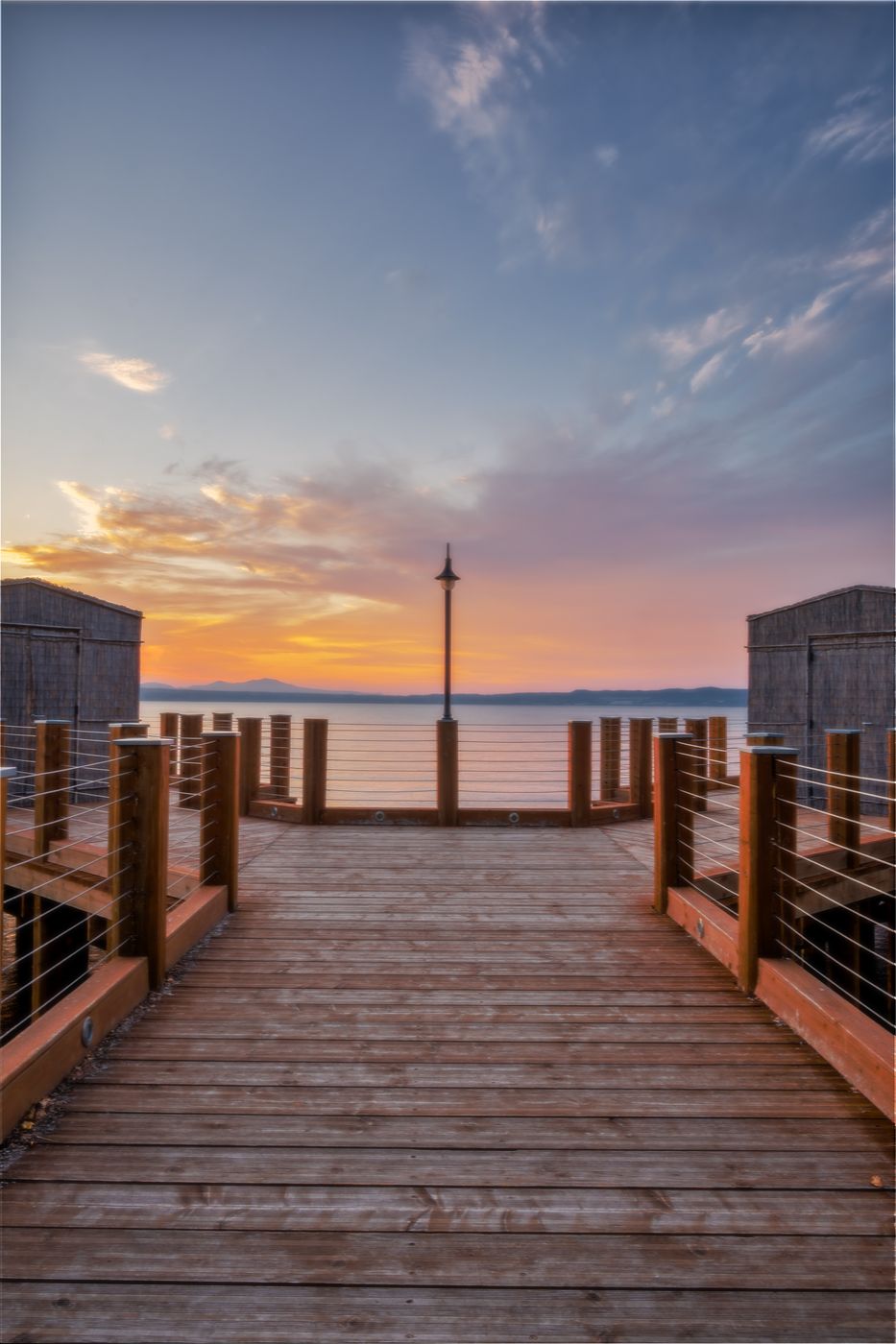 Bolsena Lake Pier: Sunset View, Italy