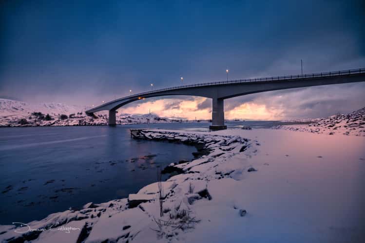 Bridge Flakstradbruene, Fredvang