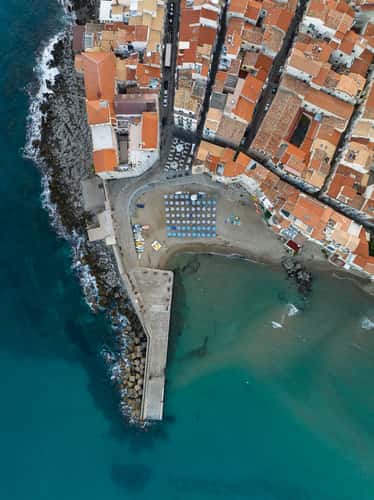 Cefalu beach