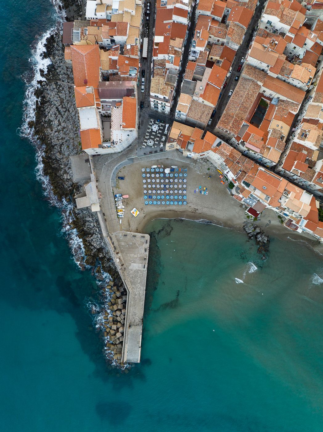 Cefalu beach, Italy