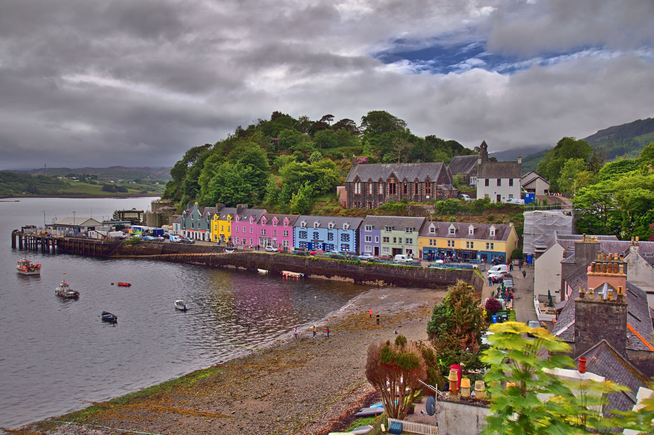 Colorful houses of Portree, Isle of Skye, Scotland, United Kingdom
