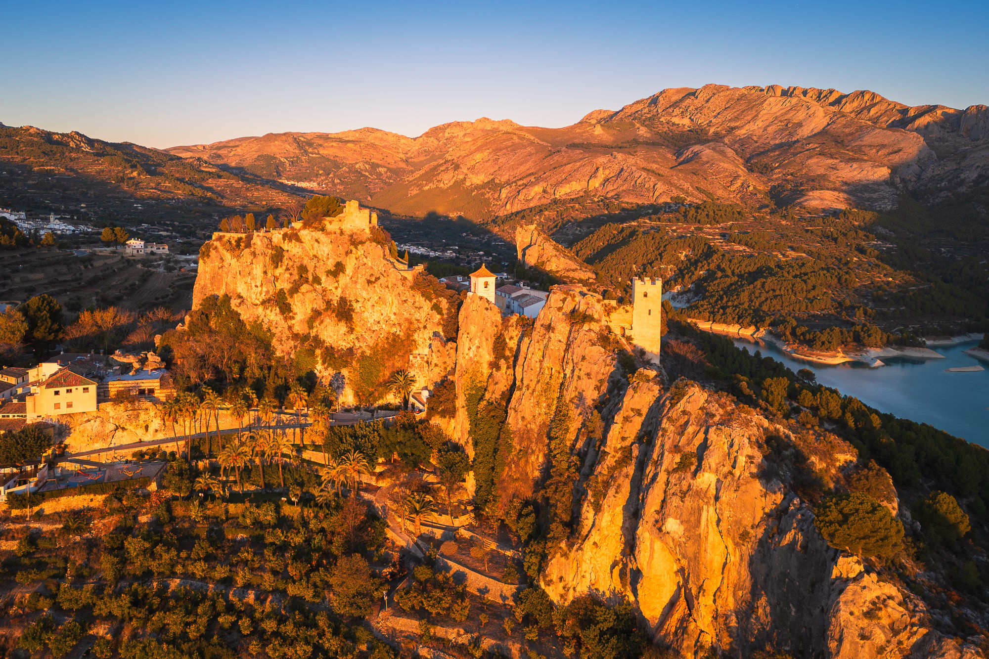 El Castell de Guadelest (drone), Spain