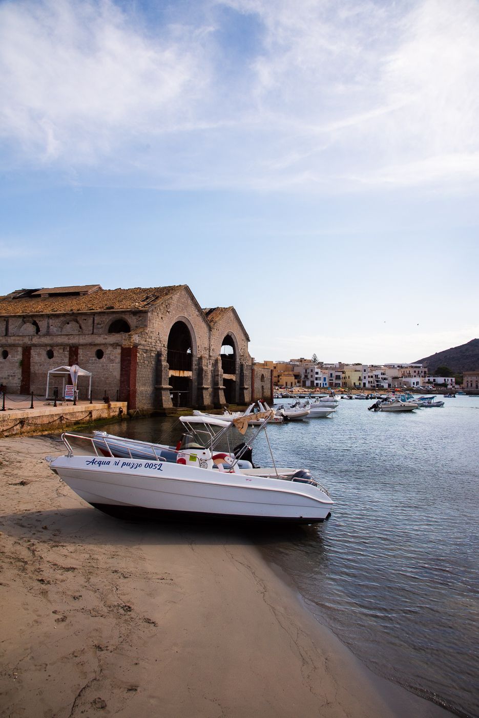 Favignana harbour, Italy