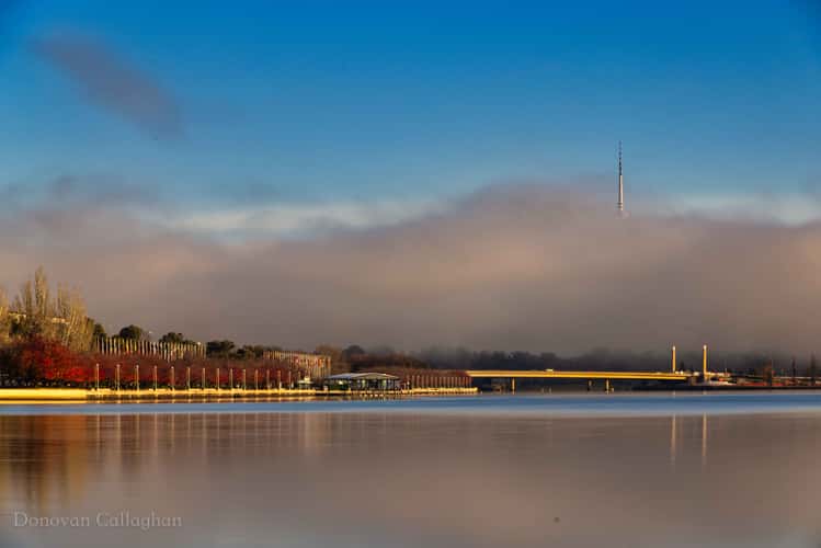 Fog Lake Burley Griffen, Canberra