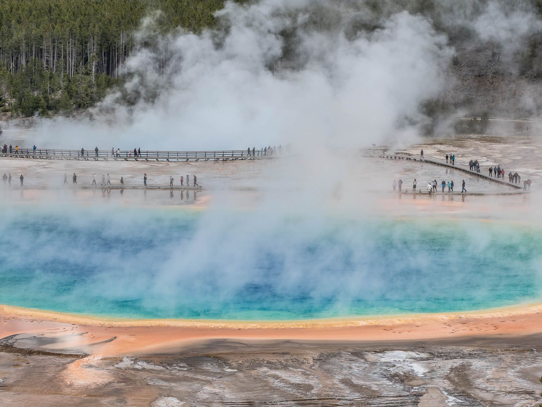 Grand Prismatic Spring, Yellowstone National Park, USA
