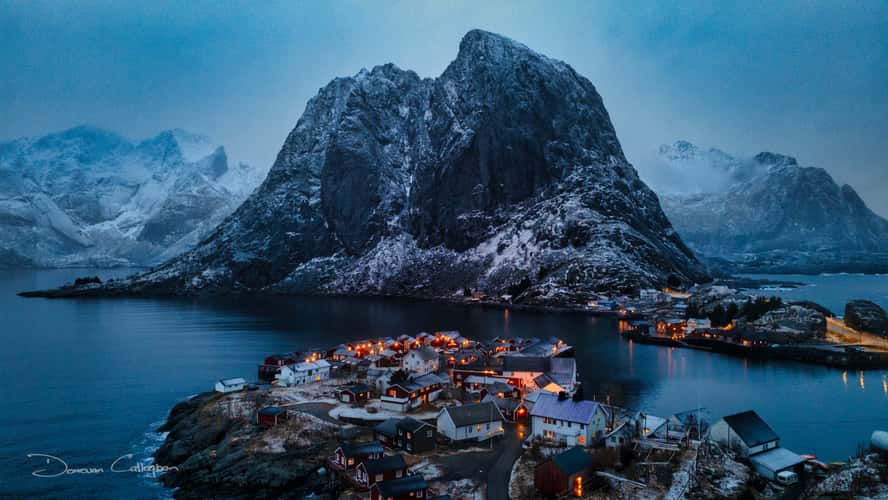 Hamnøy, classic view, Lofoten
