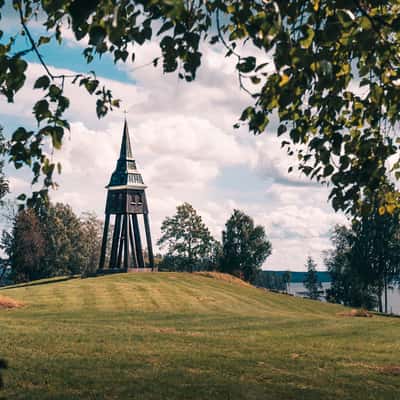 Hölzerner Kirchenturm Persberg, Sweden