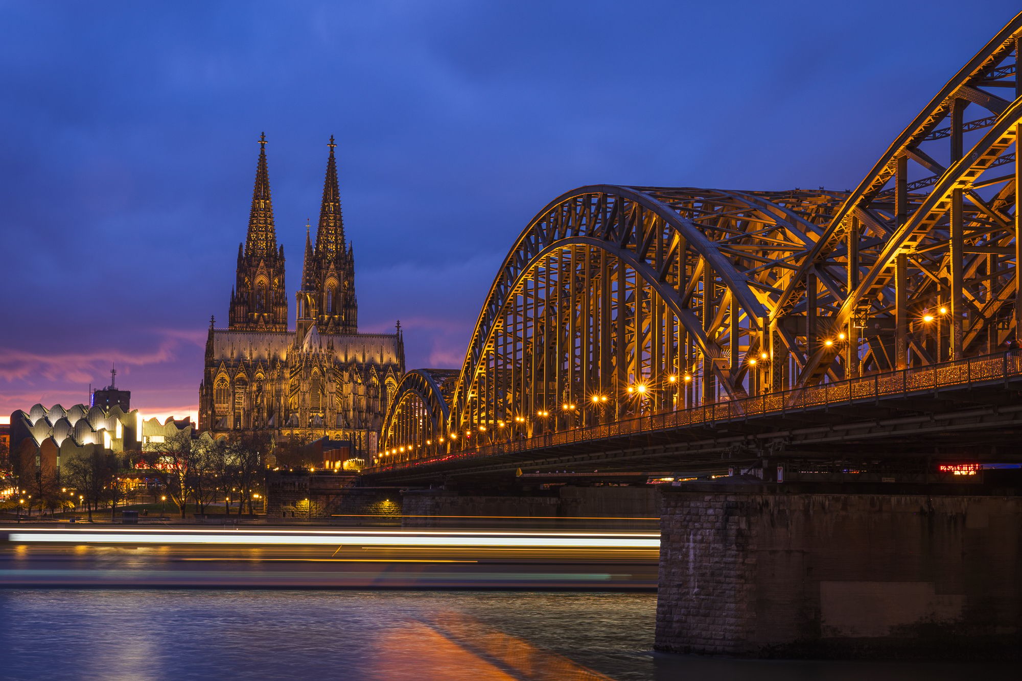 Hohenzollern Bridge with Cologne Cathedral, Cologne, Germany