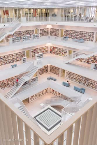 Inside City Library, Stuttgart