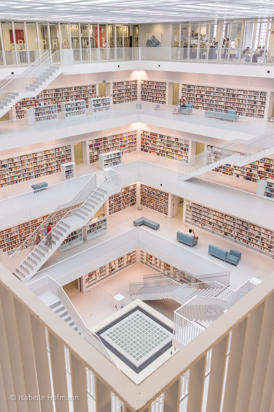 Inside City Library, Stuttgart, Germany