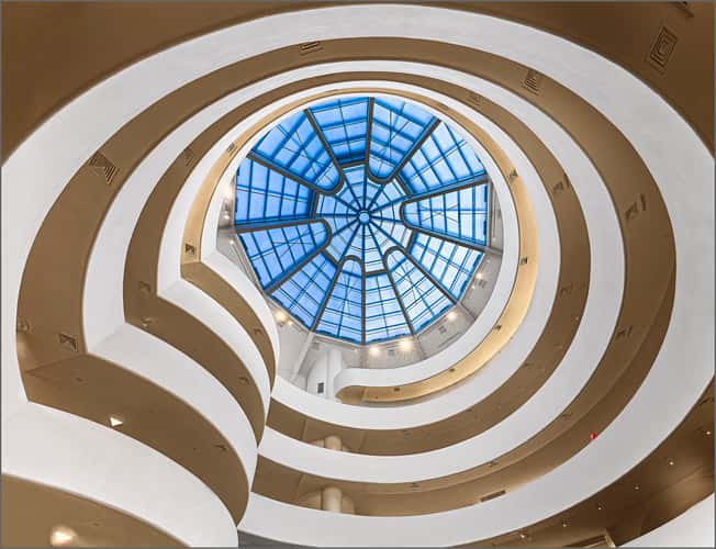 Inside Guggenheim Museum, New York City