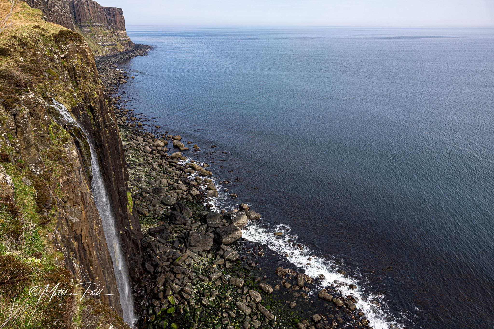Kilt rock on Skye, United Kingdom