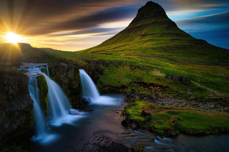 Kirkjufell Waterfall with Kirkjufell