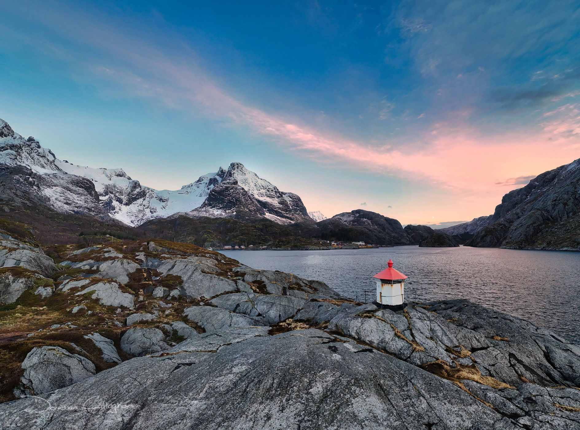 Lighthouse, Nusfjord UNESCO World Heritage Village, Norway