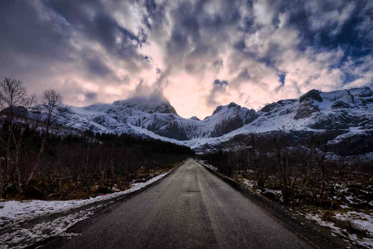 The road to Nusfjord, Lofoten