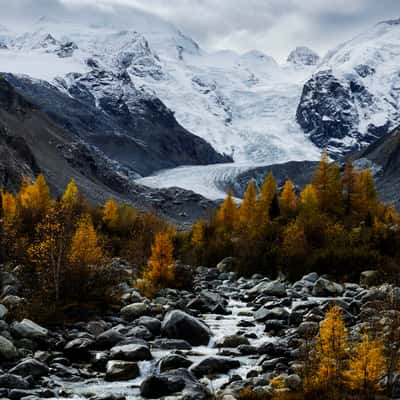 Morteratsch valley, Engadin, Switzerland