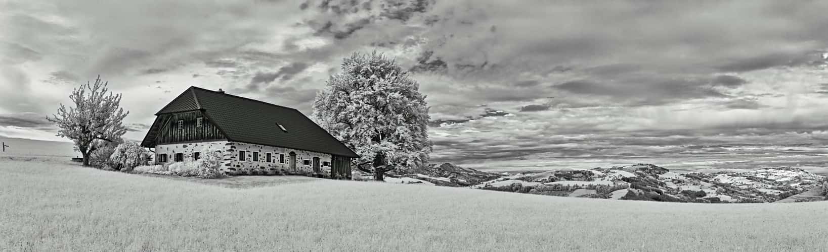 Old farmhouse in the Alpine foothills