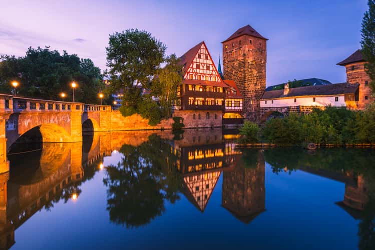 Old town and Henkersbrücke, Nuremberg