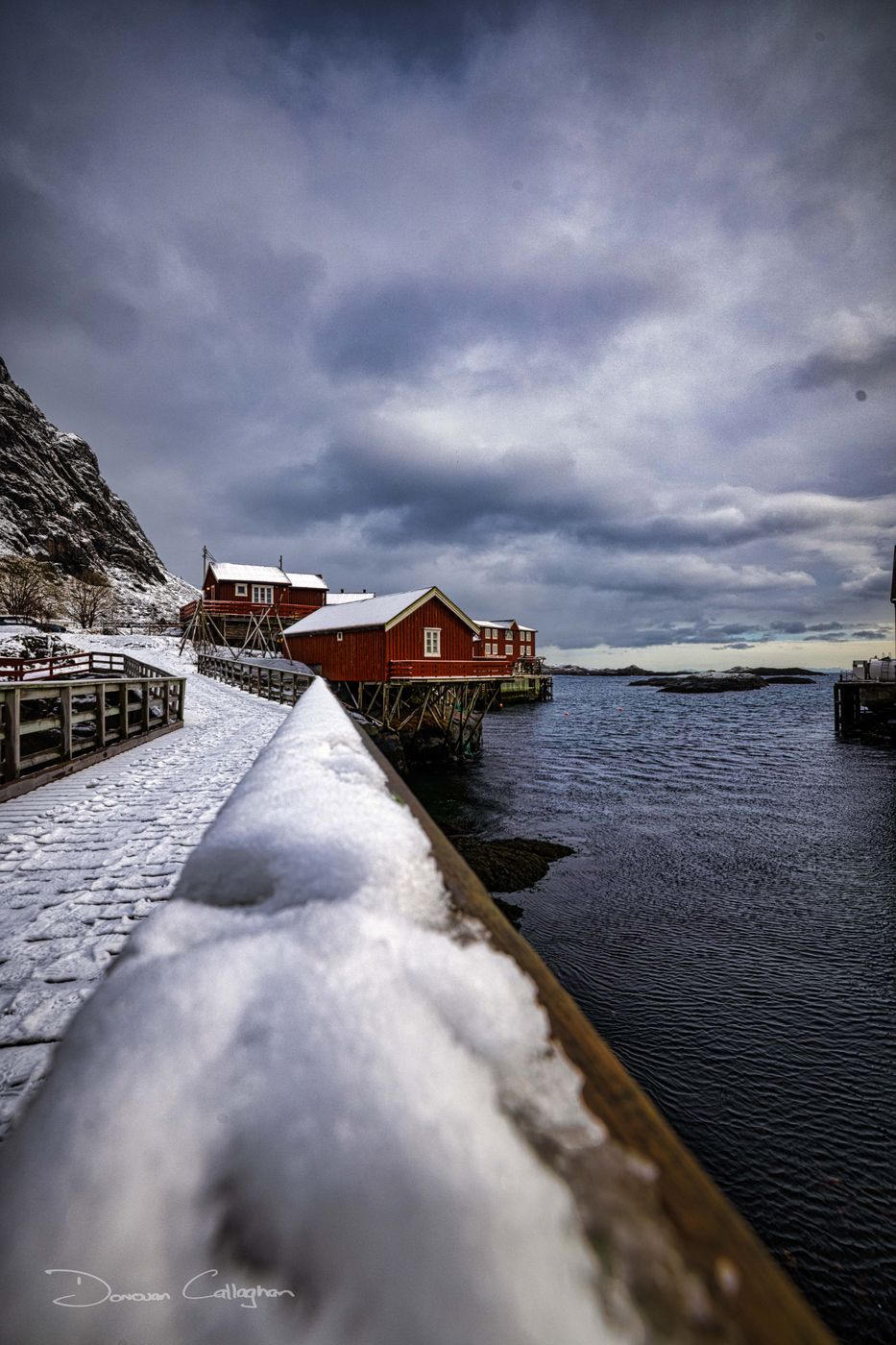Path to Red Huts Å I Lofoten, Norway
