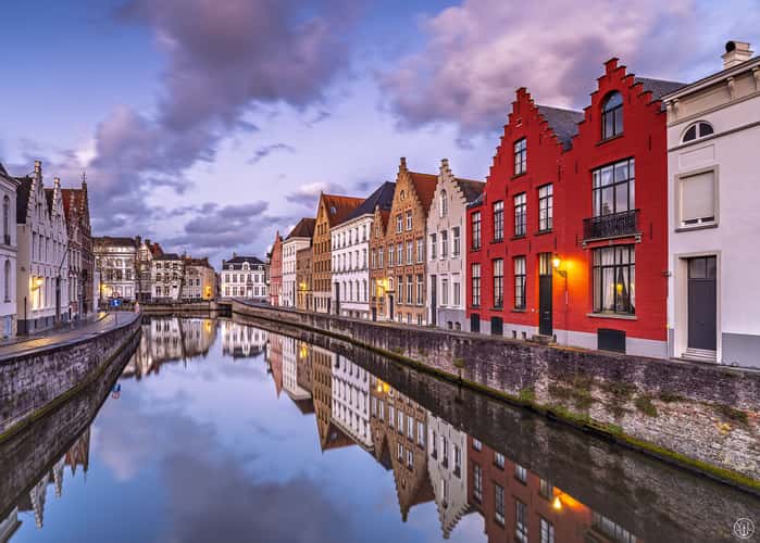 Poortersloge and Koningsbrug, Bruges