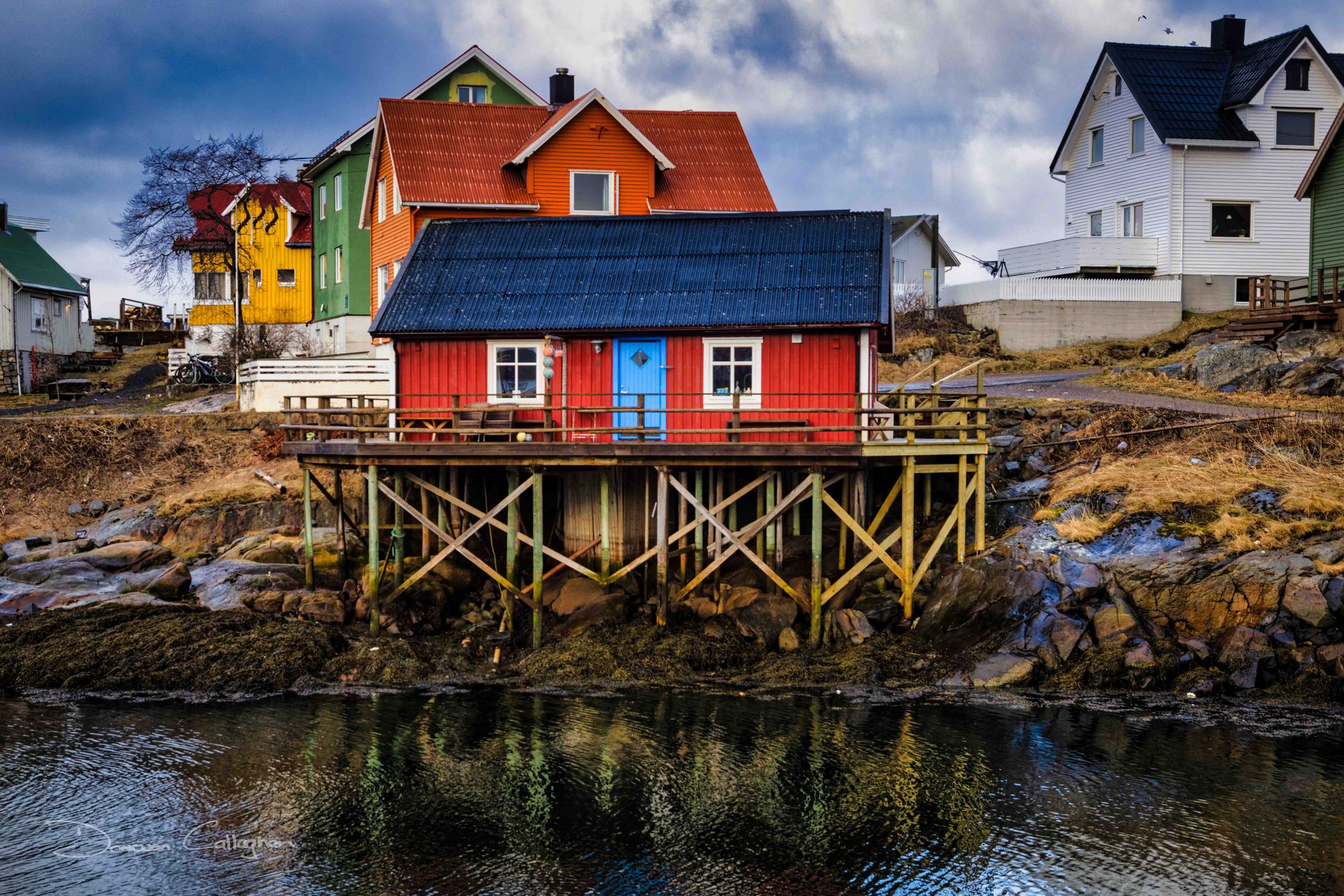 Red House, Henningsvaer Village, Norway