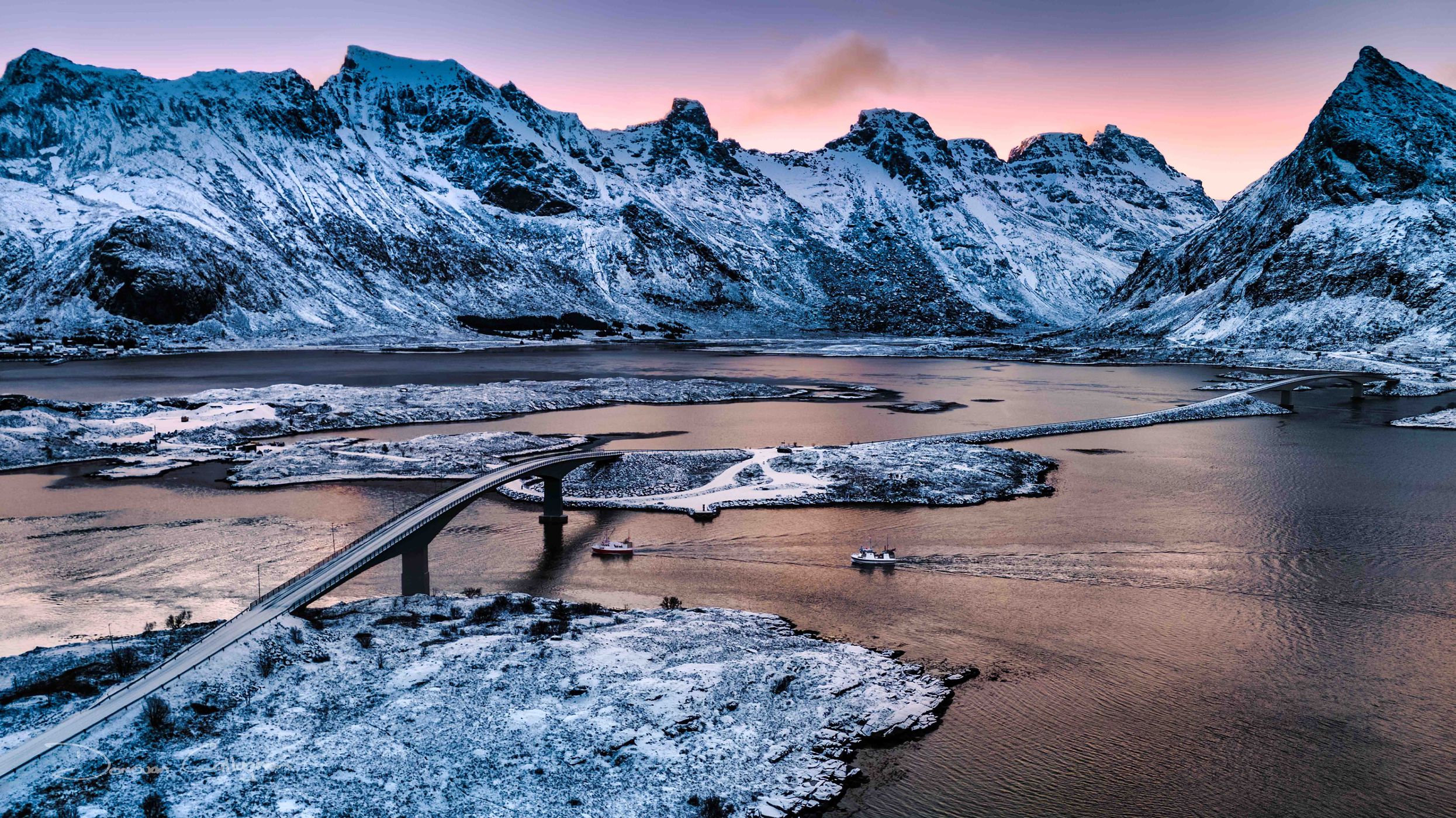 Road to Fredvang, Lofoten, Norway