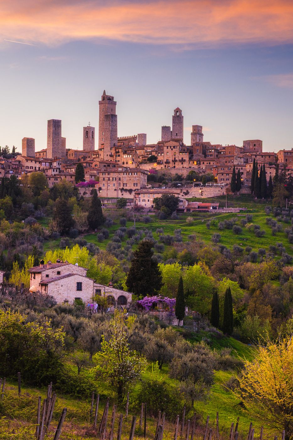 San Gimignano (southern view), Tuscany, Italy
