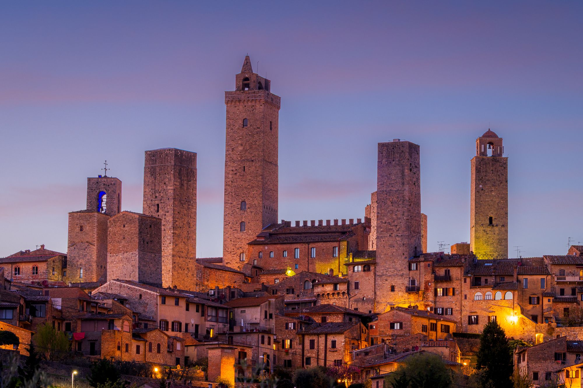 San Gimignano (southern view), Tuscany, Italy
