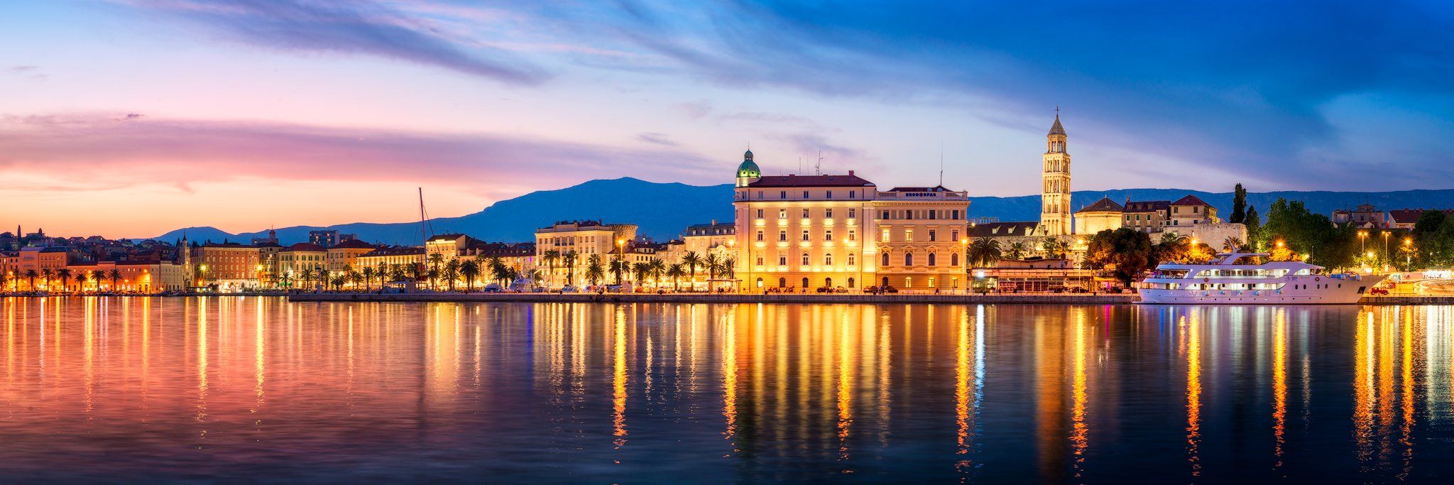 Split City and Port, Croatia