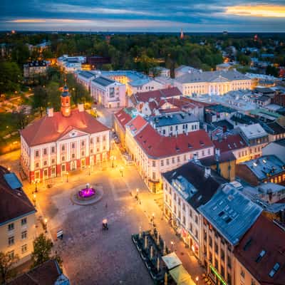 Tartu Town Hall and University, Estonia