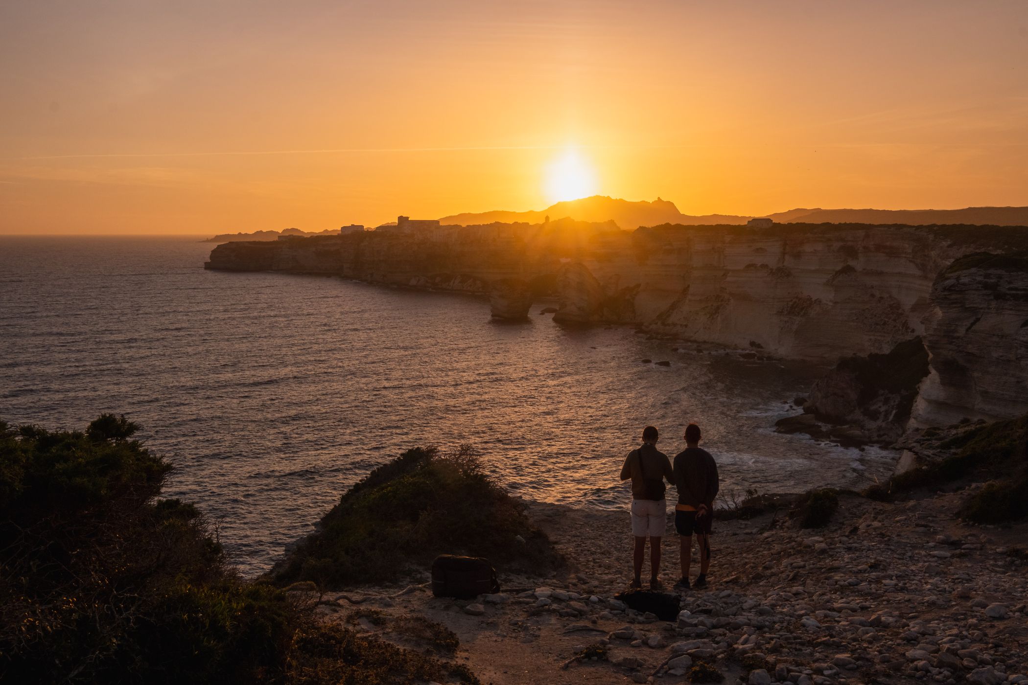 The cliff of Bonifacio, France